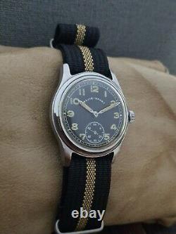 RARE! REVUE-SPORT DH WWII 40's MILITARY cal. 59 VINTAGE RARE SWISS WATCH