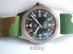 RARE SUPERB Vintage Men's Military G10 Swiss Ebauche Quartz Watch