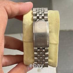RARE Sandoz President Automatic Roman Index White Dial Swiss ETA Watch Vintage