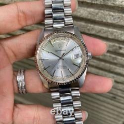 RARE Sandoz President Day Date Automatic ETA 2834-2 Vintage Swiss Watch 1980s