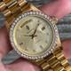 RARE Sandoz President Day Date Quartz Vintage Swiss Men Watch 1980s