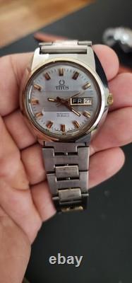 RARE Solvil et Titus Two Tone Automatic Watch Vintage Swiss