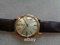 RARE Swiss Gold-Plated Vintage Favre-Leuba Genève Men's Manual Hand-Winding Wris