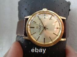 RARE Swiss Gold-Plated Vintage Favre-Leuba Genève Men's Manual Hand-Winding Wris