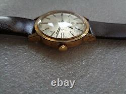 RARE Swiss Gold-Plated Vintage Favre-Leuba Genève Men's Manual Hand-Winding Wris