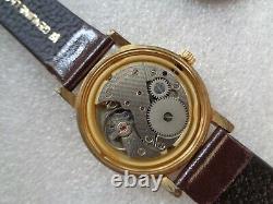 RARE Swiss Gold-Plated Vintage Favre-Leuba Genève Men's Manual Hand-Winding Wris