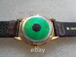 RARE Swiss Gold-Plated Vintage Favre-Leuba Genève Men's Manual Hand-Winding Wris