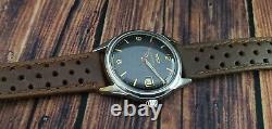 RARE! TISSOT VISODATE cal. 27B-621 SS VINTAGE 50's RARE 16J SWISS WATCH