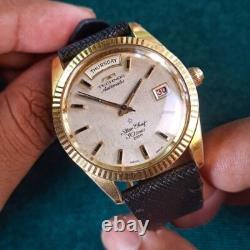 RARE Technos President Star Chief 1960's Automatic Swiss Day Date Vintage Watch