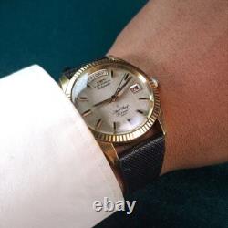 RARE Technos President Star Chief 1960's Automatic Swiss Day Date Vintage Watch