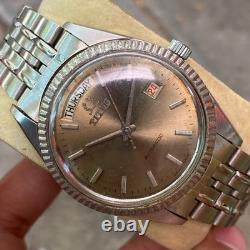 RARE Titus President Gray Dial Day Date Automatic Swiss Watch Men Vintage