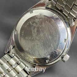 RARE Titus President Gray Dial Day Date Baton Automatic Swiss Watch Men Vintage