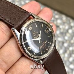 RARE Titus Titomatic Jet Power Super 77 Black Dial Swiss Vintage Men Watch