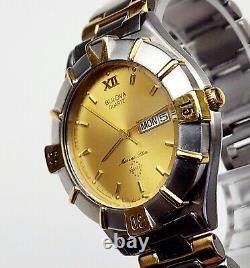 RARE, UNIQUE Men's SWISS Vintage 1991 Watch BULOVA Marine Star 90C79