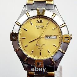 RARE, UNIQUE Men's SWISS Vintage 1991 Watch BULOVA Marine Star 90C79