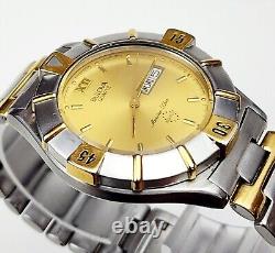 RARE, UNIQUE Men's SWISS Vintage 1991 Watch BULOVA Marine Star 90C79