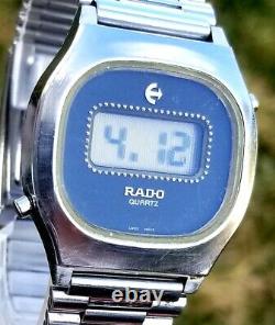 RARE, UNIQUE Men's SWISS Vintage DIGITAL Watch RADO DIASTAR 778.2305.4