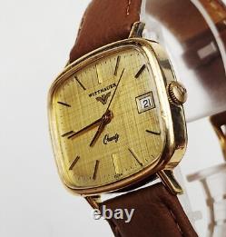RARE, UNIQUE Men's SWISS Vintage Watch WITTNAUER Cal. Q115CA