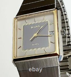 RARE, UNIQUE Men's Vintage 1982 SWISS Watch BULOVA 91B01 in BOX withTag