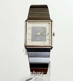 RARE, UNIQUE Men's Vintage 1982 SWISS Watch BULOVA 91B01 in BOX withTag
