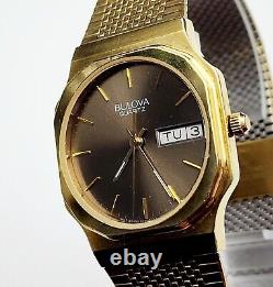 RARE, UNIQUE Men's Vintage 1984 Watch BULOVA 92D02. Swiss Movement