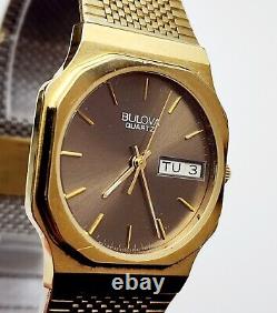 RARE, UNIQUE Men's Vintage 1984 Watch BULOVA 92D02. Swiss Movement