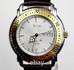 RARE, UNIQUE Men's Vintage 1996 SWISS Watch BULOVA Marine Star 98C29