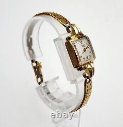 RARE, UNIQUE Women Vintage SWISS 14K SOLID GOLD Watch DUBOIS 1785. Manual Wind