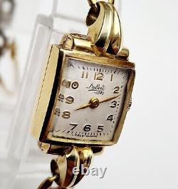 RARE, UNIQUE Women Vintage SWISS 14K SOLID GOLD Watch DUBOIS 1785. Manual Wind