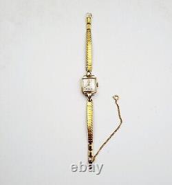 RARE, UNIQUE Women Vintage SWISS 14K SOLID GOLD Watch DUBOIS 1785. Manual Wind