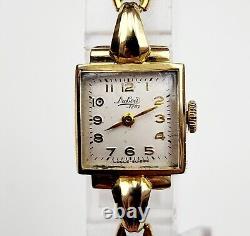 RARE, UNIQUE Women Vintage SWISS 14K SOLID GOLD Watch DUBOIS 1785. Manual Wind