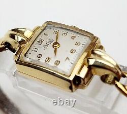 RARE, UNIQUE Women Vintage SWISS 14K SOLID GOLD Watch DUBOIS 1785. Manual Wind