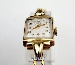 RARE, UNIQUE Women Vintage SWISS 14K SOLID GOLD Watch DUBOIS 1785. Manual Wind