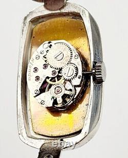 RARE, UNIQUE Women's SWISS Vintage 70's 800 STERLING SILVER Watch NIVADA