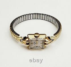 RARE, UNIQUE Women's Vintage 1940 SWISS 14K SOLID GOLD Watch LADY ELGIN. CAL. 619L