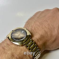 RARE VINTAGE 14k GF Jacques Prevard Vacuum Automatic Swiss Watch Mens 35mm