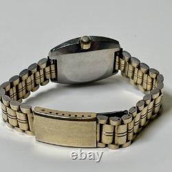 RARE VINTAGE 14k GF Jacques Prevard Vacuum Automatic Swiss Watch Mens 35mm
