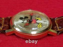 RARE VINTAGE Bradley Mickey Mouse Factory Sample / Prototype Watch Swiss 7 Jewel