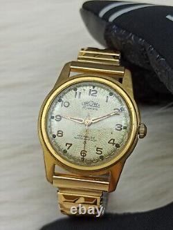 RARE VINTAGE CHRONEX WATCH MANUAL SWISS 1960s ORIGINAL ROUND DIAL 34 MM