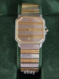 RARE VINTAGE Maurice Lacroix Date REF# 09219 SWISS 2 TONE Quartz Movement