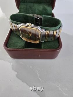 RARE VINTAGE Maurice Lacroix Date REF# 09219 SWISS 2 TONE Quartz Movement