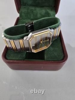 RARE VINTAGE Maurice Lacroix Date REF# 09219 SWISS 2 TONE Quartz Movement