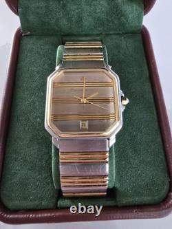 RARE VINTAGE Maurice Lacroix Date REF# 09219 SWISS 2 TONE Quartz Movement