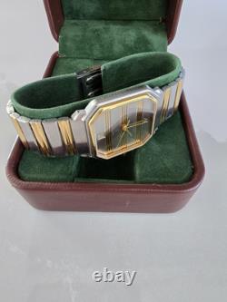 RARE VINTAGE Maurice Lacroix Date REF# 09219 SWISS 2 TONE Quartz Movement