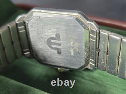 RARE VINTAGE Maurice Lacroix Date REF# 09219 SWISS 2 TONE Quartz Movement