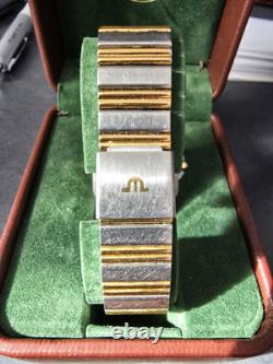 RARE VINTAGE Maurice Lacroix Date REF# 09219 SWISS 2 TONE Quartz Movement