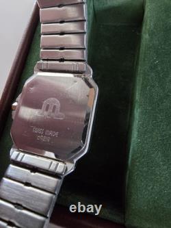 RARE VINTAGE Maurice Lacroix Date REF# 09219 SWISS 2 TONE Quartz Movement