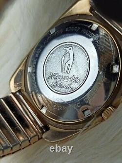 RARE VINTAGE NIVADA ANTARCTIC GLACIER WATCH AUTOMATIC SWISS 1970s ORIGINAL