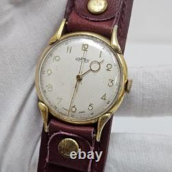 RARE VINTAGE ROAMER MANUAL WIND 15 JEWEL SWISS MENS WRIST WATCH 1960s 35mm