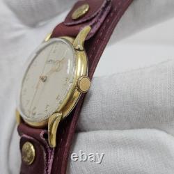 RARE VINTAGE ROAMER MANUAL WIND 15 JEWEL SWISS MENS WRIST WATCH 1960s 35mm